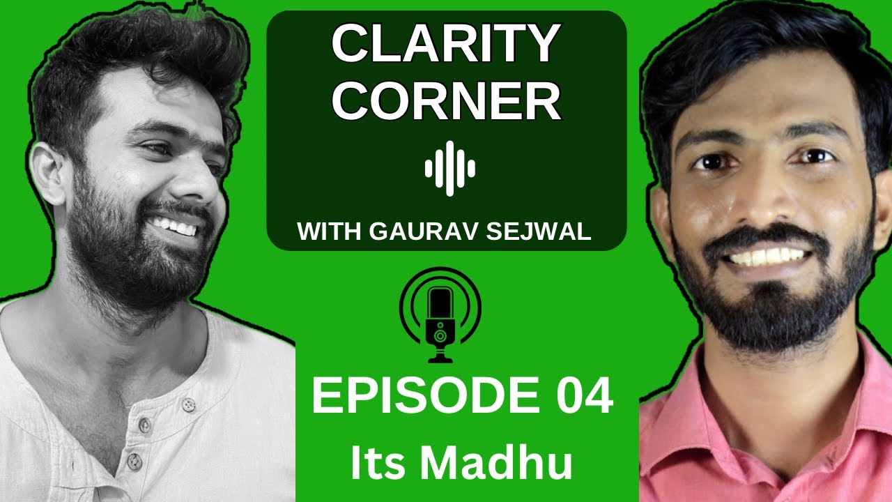 Episode - 4| Clarity corner with Gaurav Sejwal | Its madhu | English and Hindi | Real Podcast