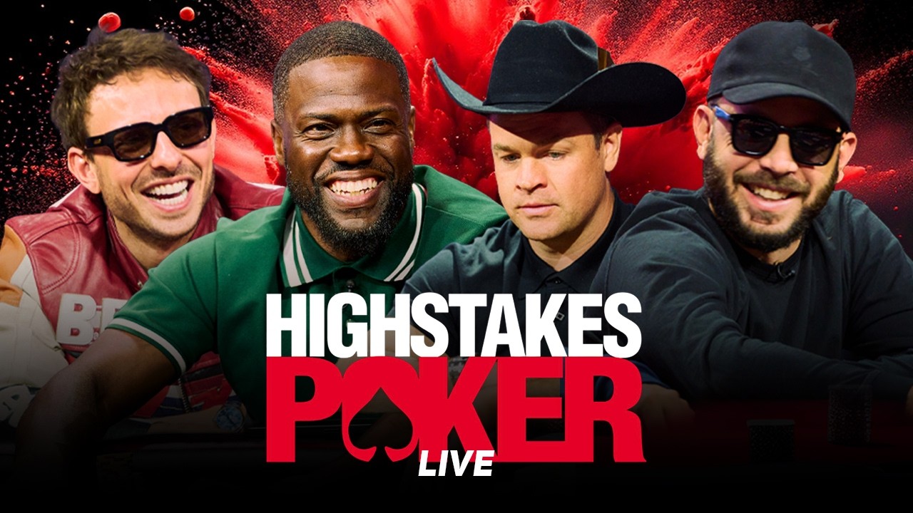 KEVIN HART on High Stakes Poker LIVE! $500/$1,000 with Andrew Robl & Se&ntilde;or Tilt!