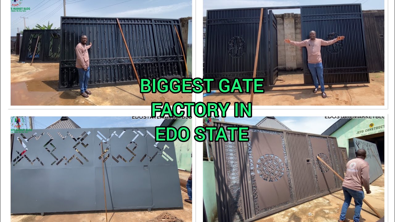 BIGGEST GATE TANK STAND HANDRAIL MANUFACTURER IN EDO STATE WROUGHT IRON& STEEL GATE PEBOLAR CARPOT