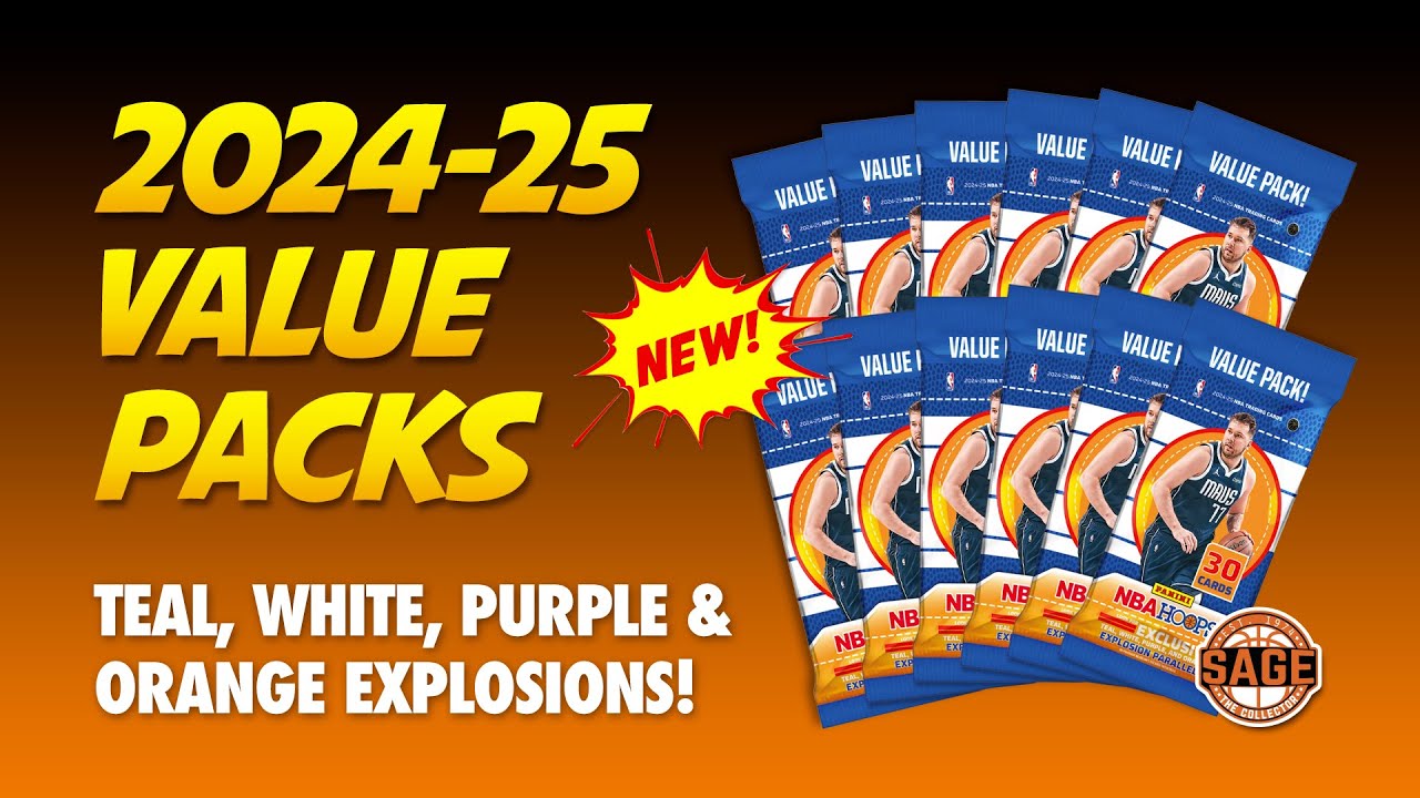 **NEW** 2024-25 NBA Hoops Value Pack Box 🔥Numbered Explosions!
