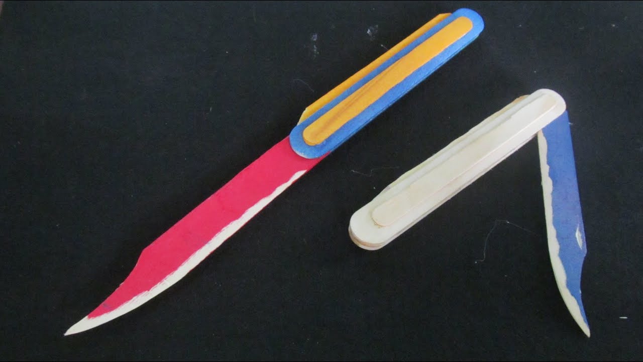 如何用冰棒棍做一個開關閘刀