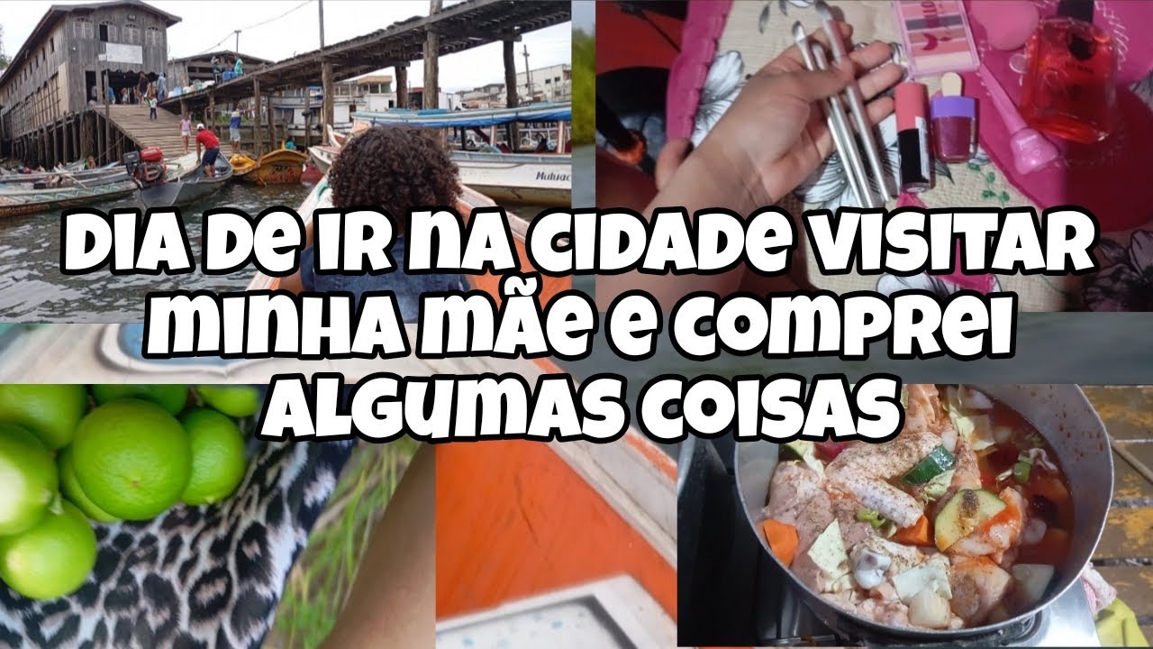 Dia de ir na cidade visitar minha mãe e comprei algumas coisas pra mim 