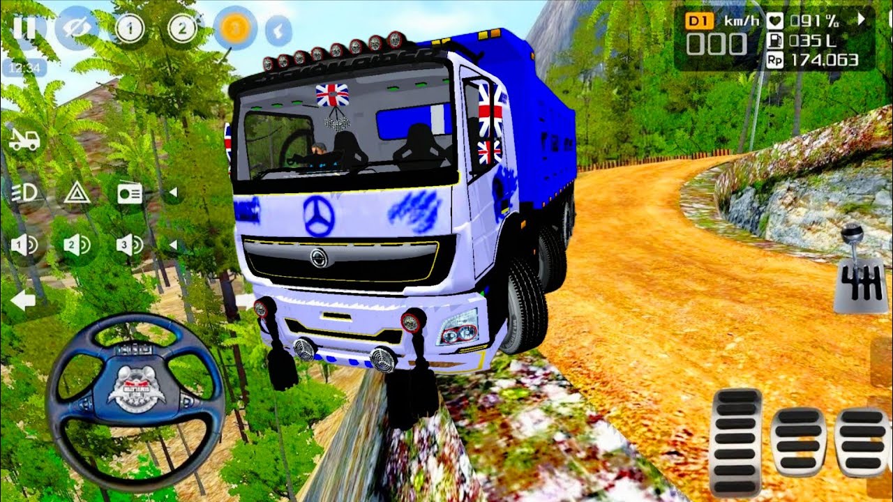 Bharat Benz Truck DANGORUOS Offroad Driving | Bus Simulator Indonesia 