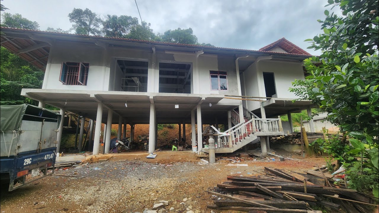 nhà 2 gian 2 chái hoàn thiện 4 phòng ngủ khép kín, hơn tỉ của gđ ah thường đại sảo bắc Kạn 