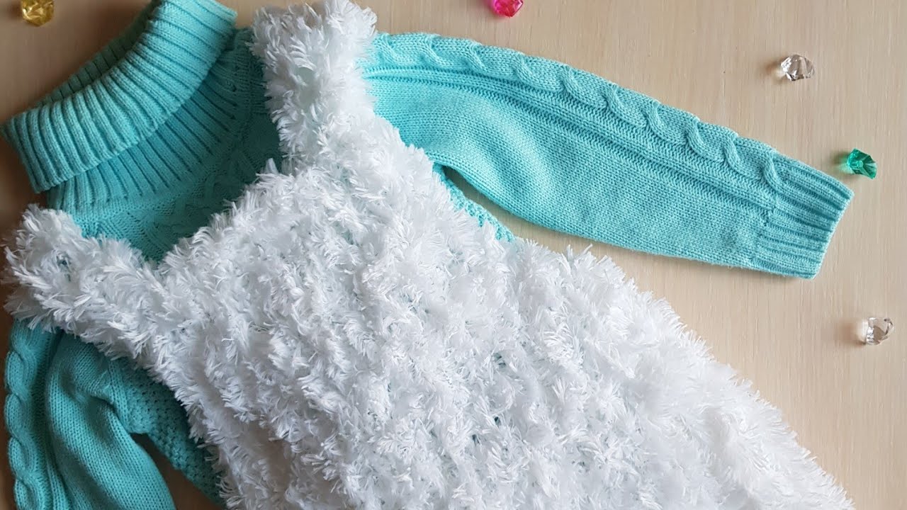 Сарафан из Alize Puffy Fur