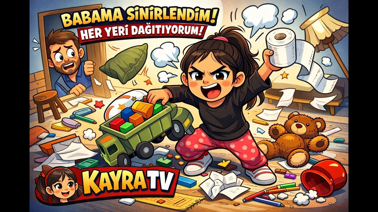 Babaya Sinirlenince Ev Böyle Oldu! 😅