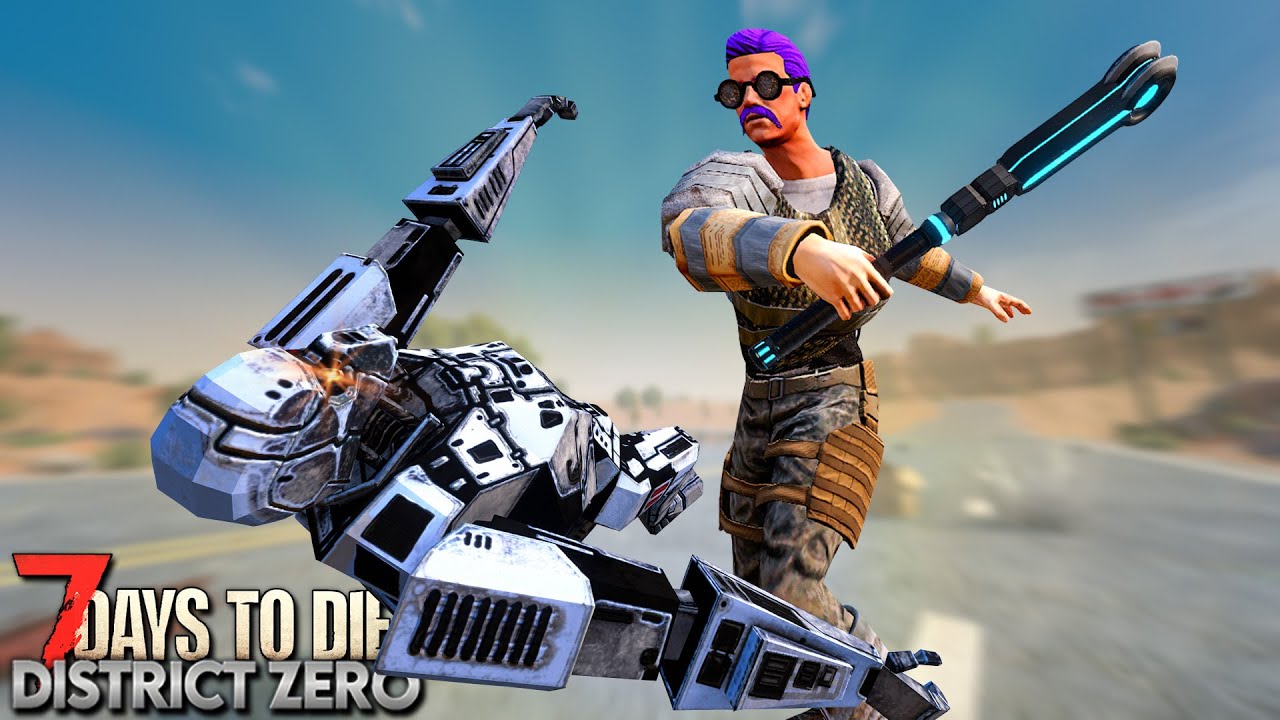 CYBORG AMBUSH in a NEW BIOME! | 7 Days to Die - District Zero