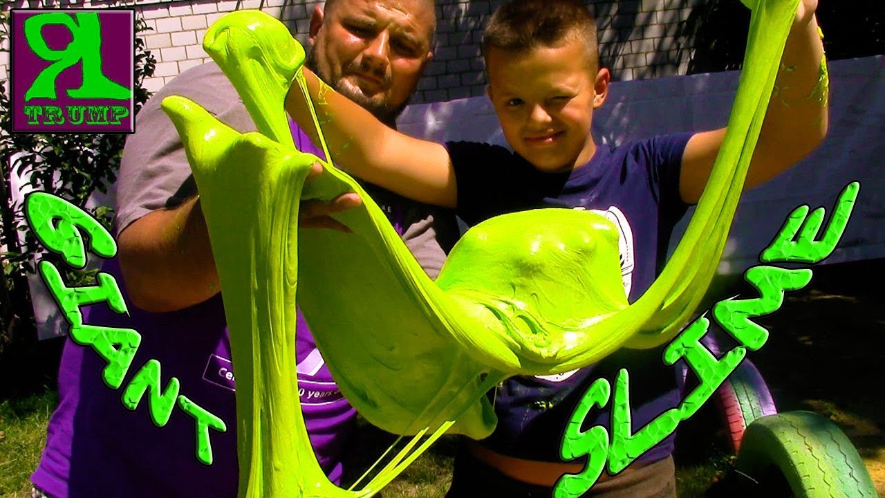 ЛИЗУН НЕ СВОИМИ РУКАМИ...!!! ХЕНДГАМ НА ГОЛОВУ...!!! GIANT SLIME !!!