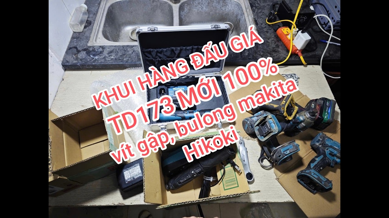 TD173 mới 100%, khui hàng Makita đấu giá Nhật