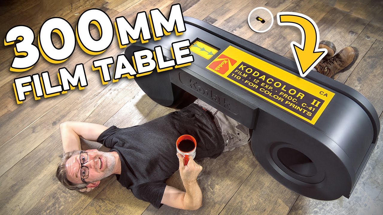Enormous 1970's Film Coffee Table