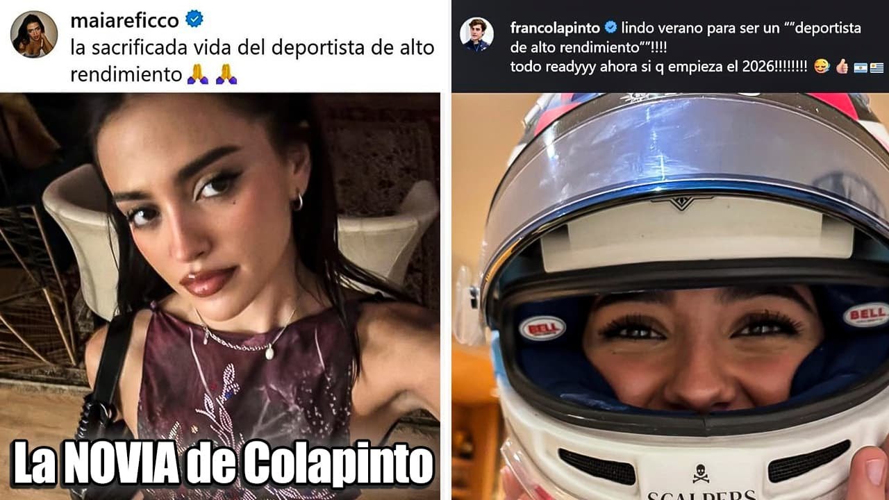La foto de Franco Colapinto con Maia Reficco que confirmó el romance