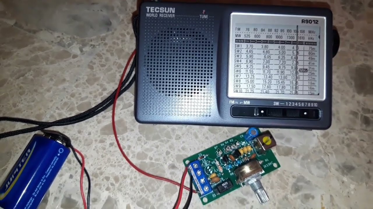 20m CW on TECSUN R9012 + IK1SKC 455 kHz BFO