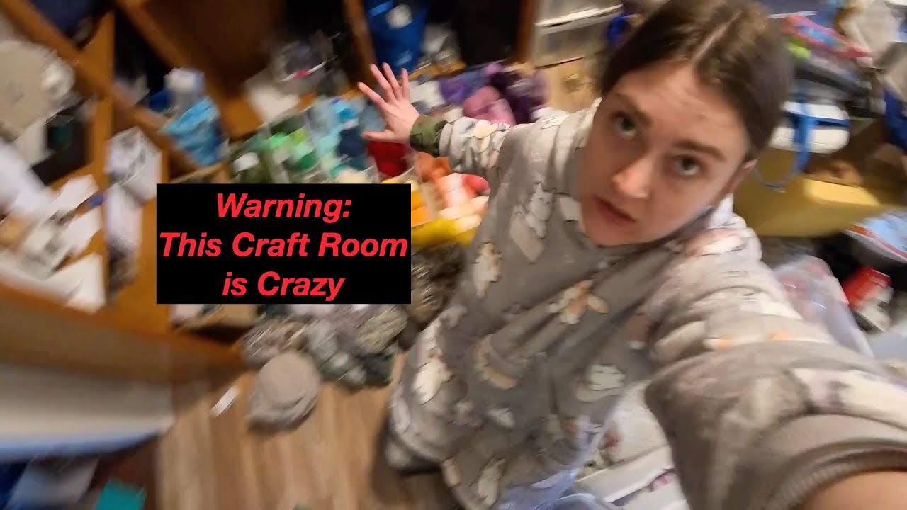 Cleaning My CRAZY Craft Room (part 1)
