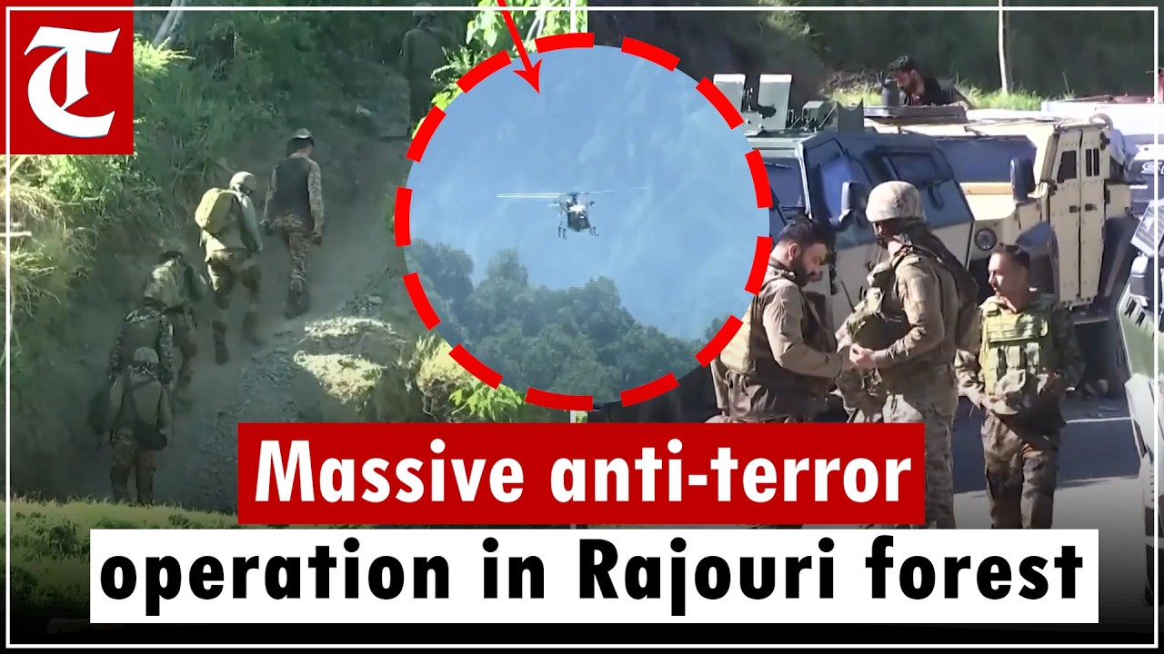 Forces Intensify Manhunt for Terrorists on 6th Day of Search Operation in Rajouri