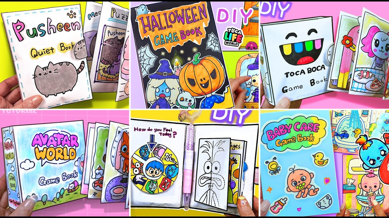 Paper DIY🤩All Game Book Compilation #diycrafts #busybook