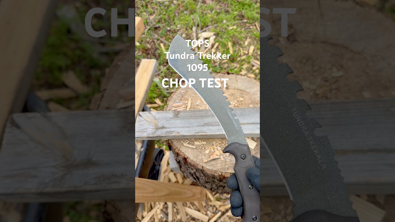 Тест на рубку ножа TOPS Tundra Trekker #knifestuffwedo #knifetest #topsknives #usaknife #bushcraf...