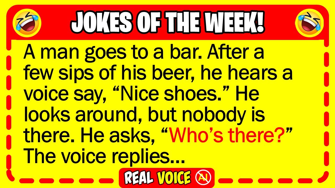 🤣 BEST JOKES OF THE WEEK! - A man is sitting at a bar when he hears a strange voice... | Funny Jokes
