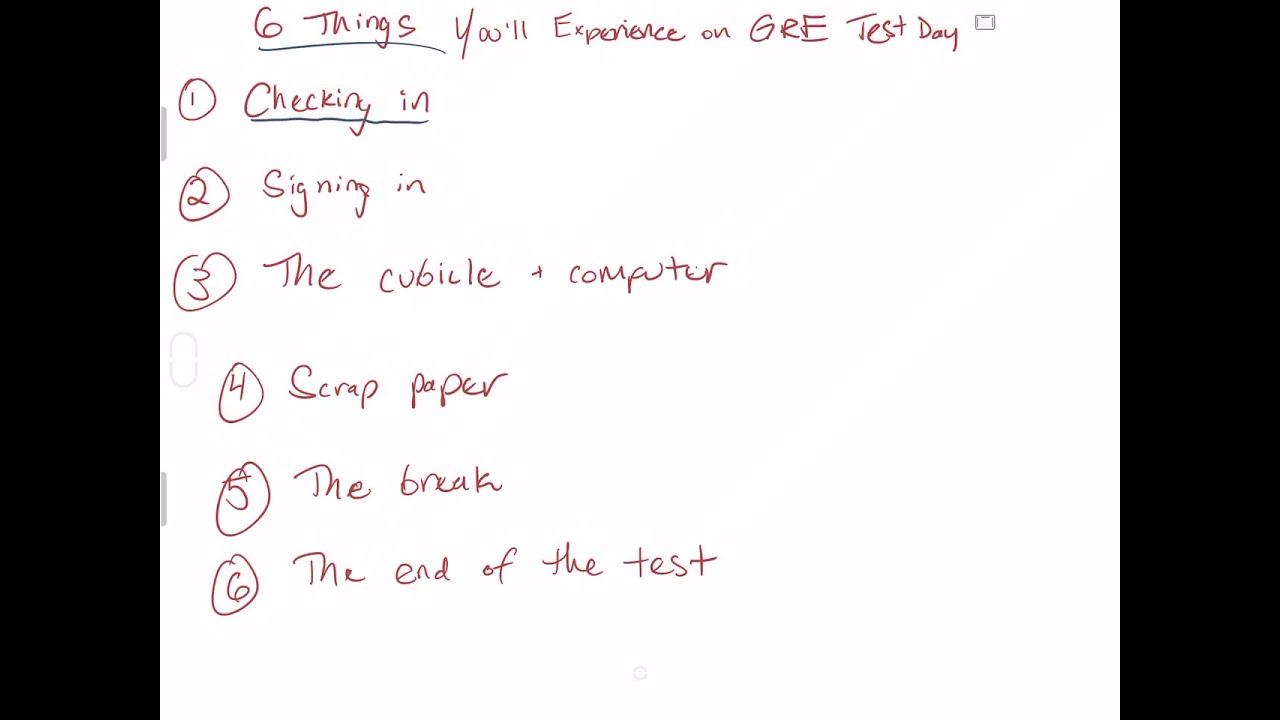 6 Things You’ll Experience on GRE Test Day