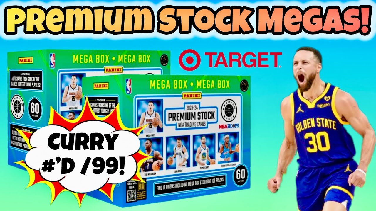 *FIRST LOOK!* 2023-24 Panini Premium Stock Basketball TARGET Mega Box Break x2 🔥 Curry #’d Parallel!