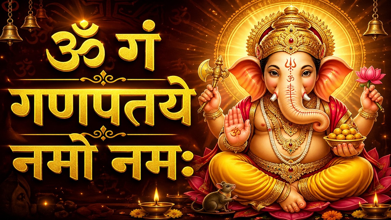 Om Gan Ganpataye Namo Namah गणेश मंत्र - Ganesh Mantra : ॐ गं गणपतये नमो नम :