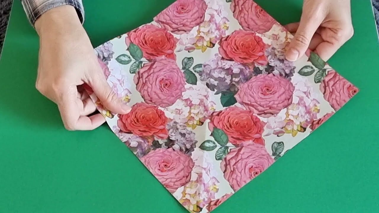 How to make an envelope for gift wrapping 💗 