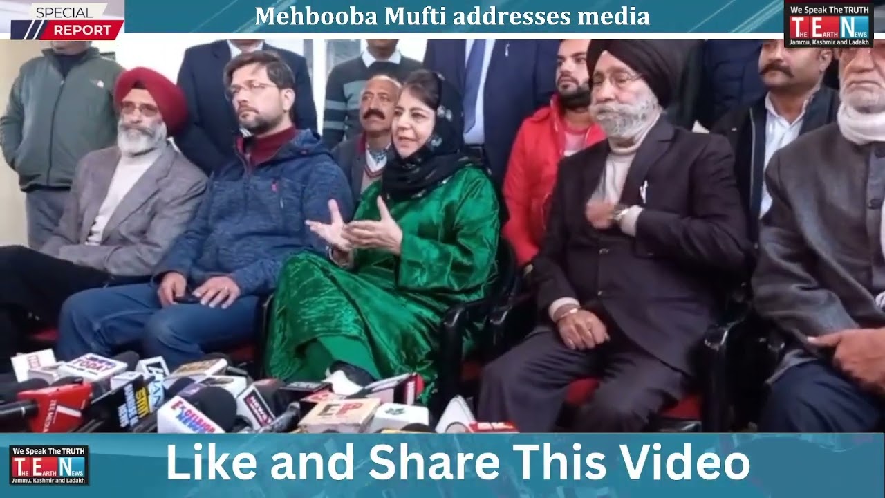 Mehbooba Mufti addresses media