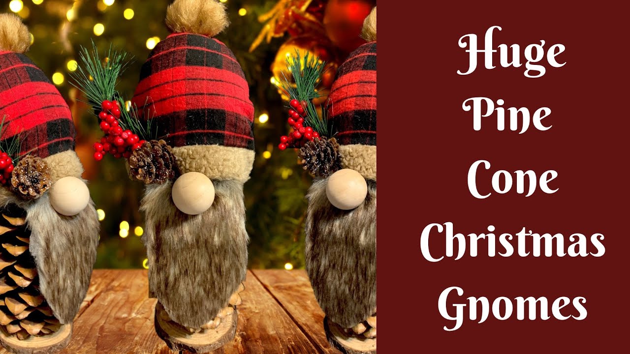 Christmas Crafts: Pinecone Christmas Gnomes | How To Make An Easy Gnome