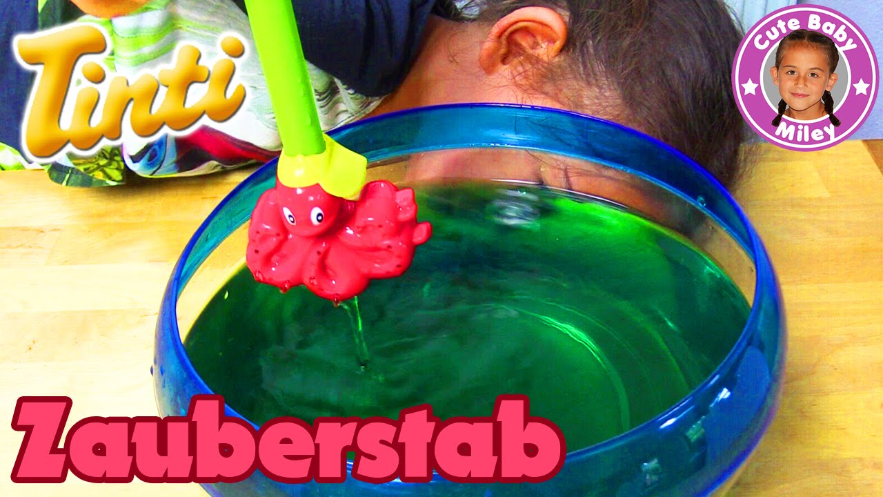 TINTI  ZAUBERSTAB POOLSPAß | Wasserfärben mit Hexerei | Spaß für Kinder | CuteBabyMiley