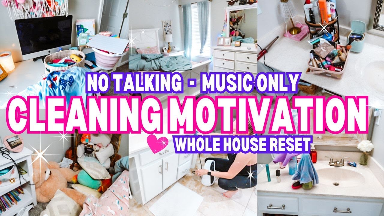 Whole House Cleaning Motivation with Music Only | No Talking ✨🧼-Super Motivating