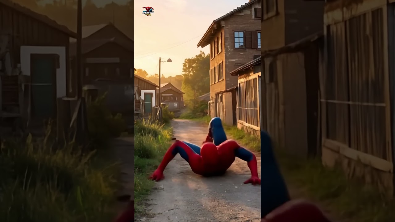 cute tired spiderman 