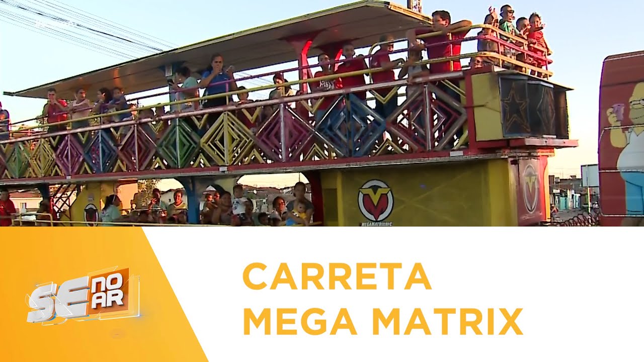 Crianças da Creche Almir do Picolé fazem passeio na carreta Mega Matrix - SE no Ar