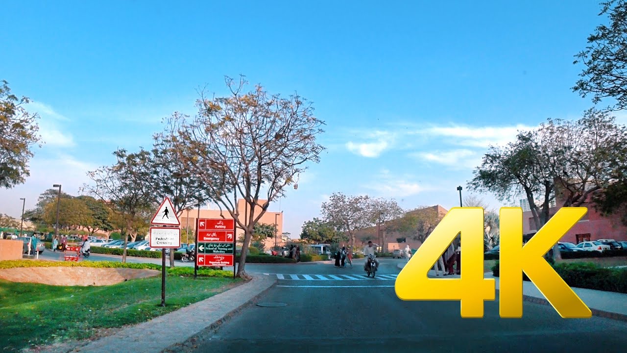 Aga Khan Hospital - Karachi - 4K Ultra HD - Karachi Street View