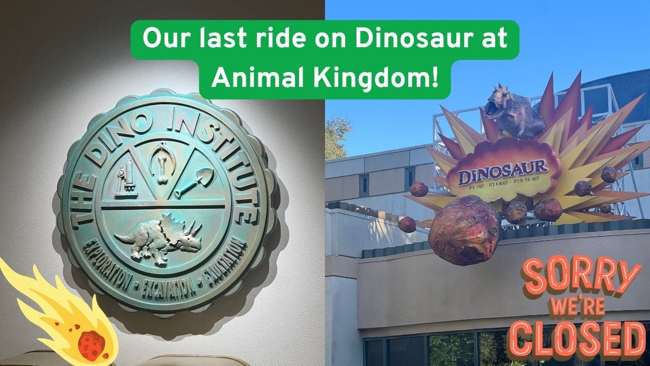 Our last ride on Dinosaur at Animal Kingdom!