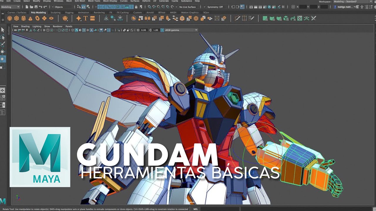 GUNDAM Mobile Suite #gundam #autodeskMaya #timelapse