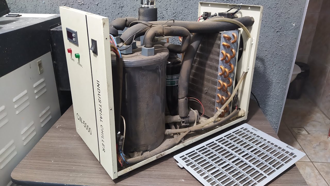 Manutenção preventiva Chiller cnc laser