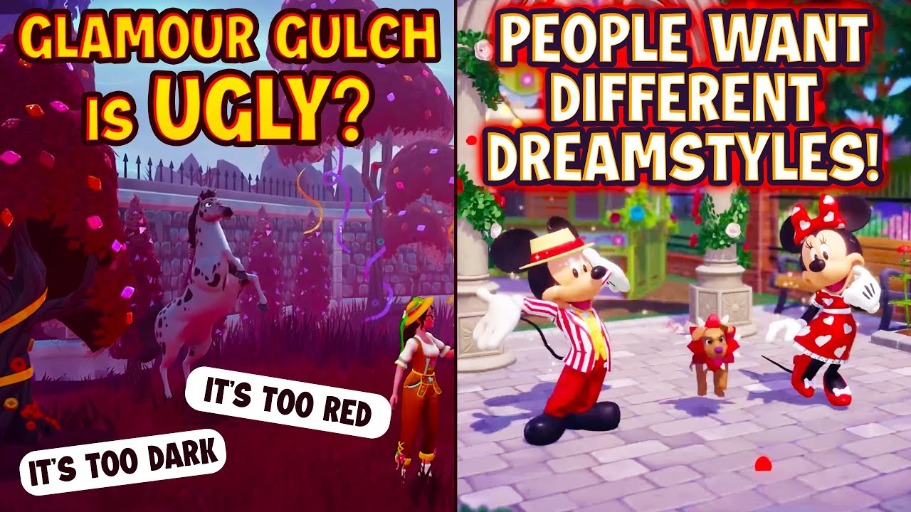 Is Glamour Gulch Really Ugly in Disney Dreamlight Valley? More Mickey and Minnie Dreamstyles? Why?