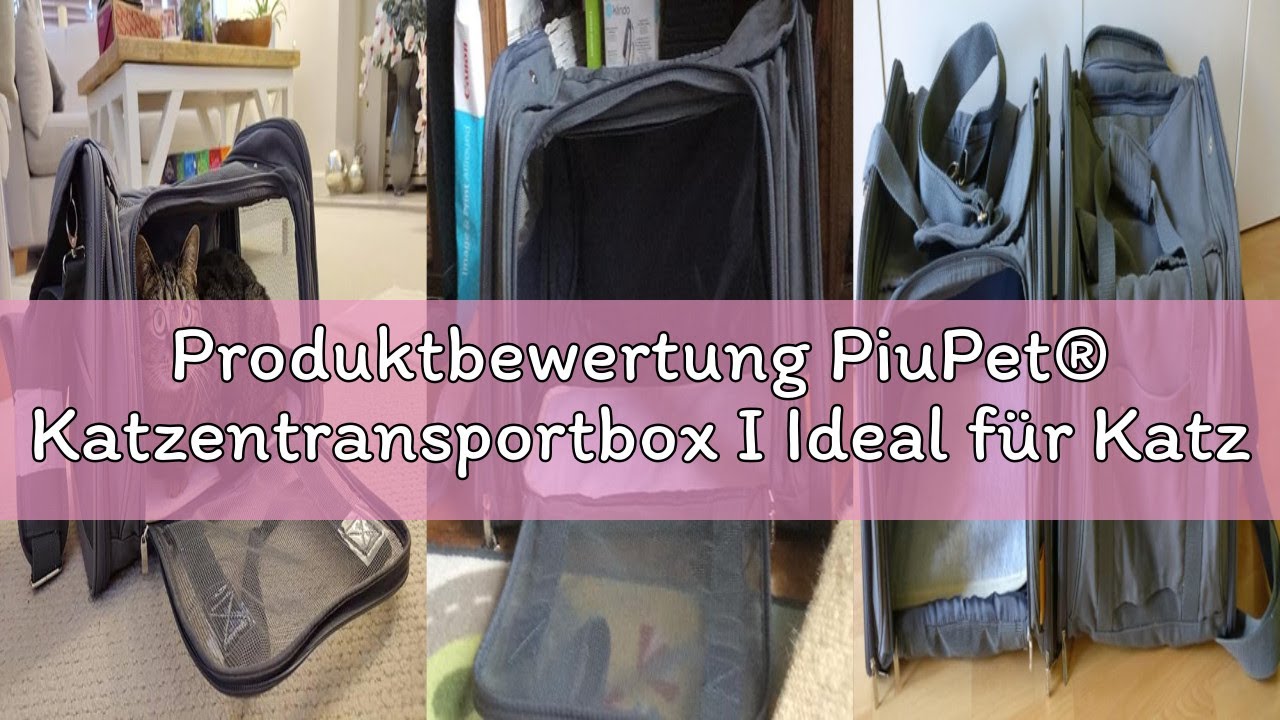 Produktbewertung PiuPet® Katzentransportbox I Ideal für Katzen I Stabile Transporttasche mit großem