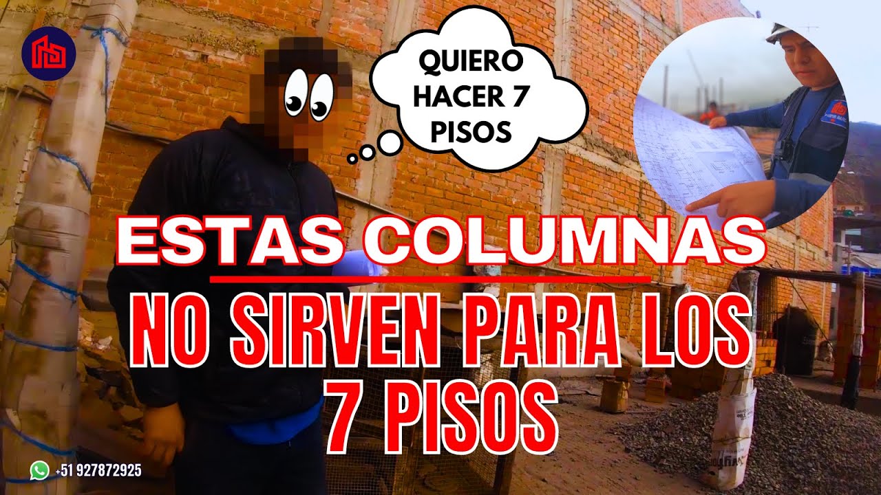¿7 pisos con columnas de 25x25? No va! Hay que replantear la estructura de esta vivienda 👷🔥