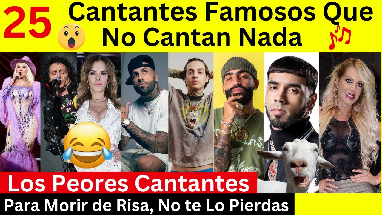 25 Famosos que no Cantan Nada Pero Son Famosos al Fin y al Cabo