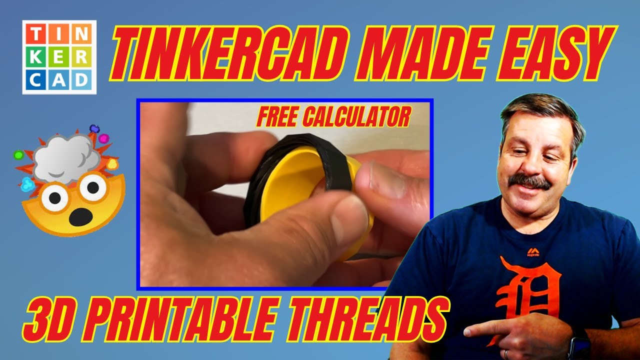 Make Perfect 3D Printed Tinkercad Threads Free Calculator Too! 💯🔥