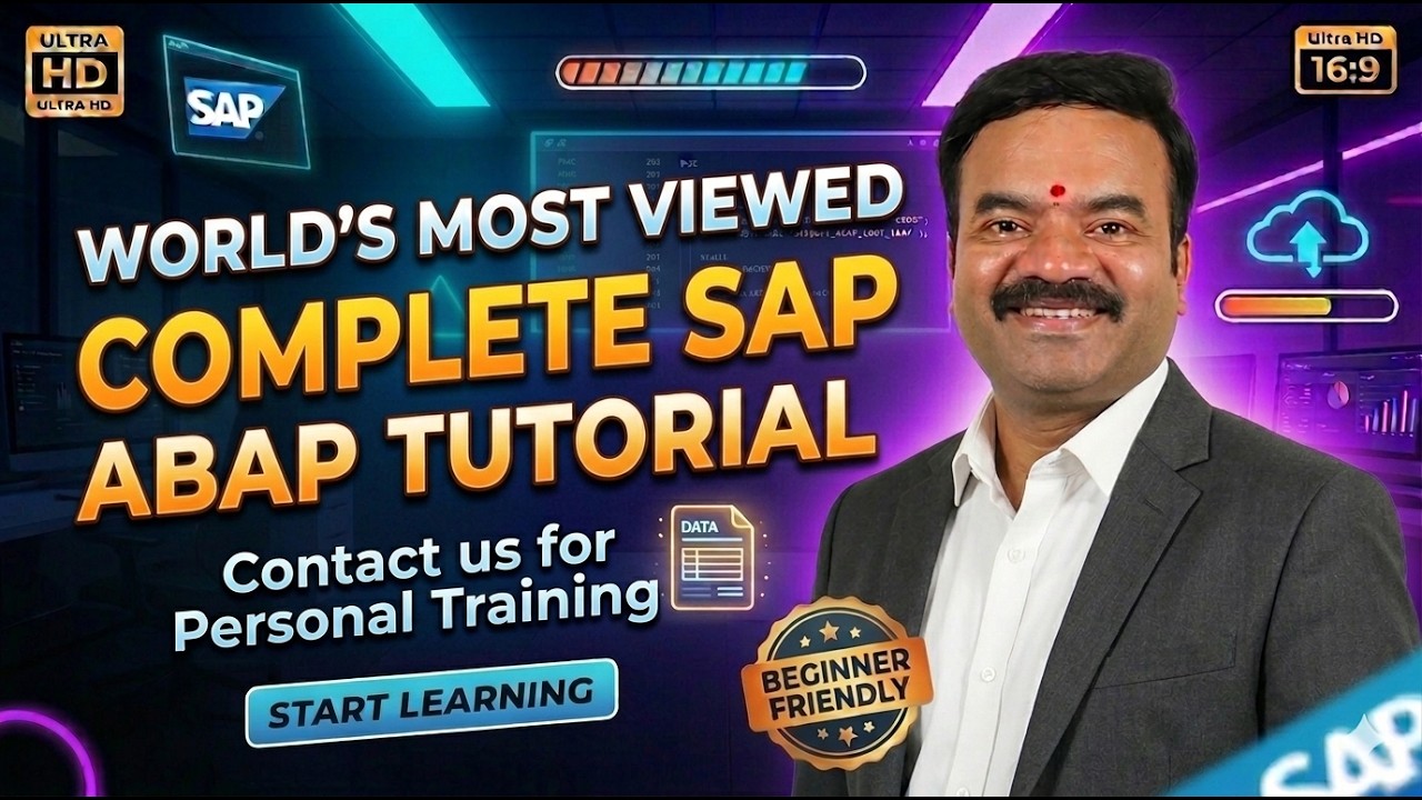 SAP ABAP Tutorial for Beginners in SAP ERP