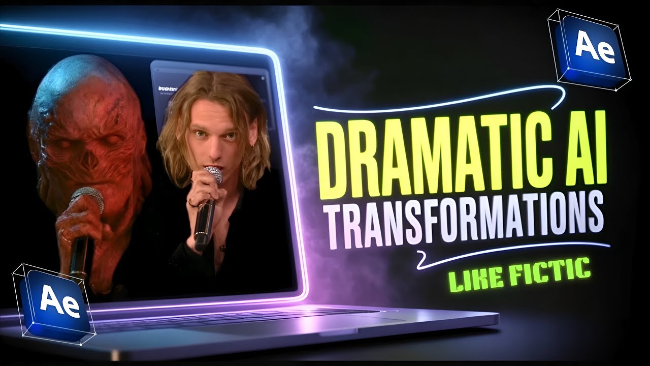 DRAMATIC AI TRANSFORMATION TUTORIAL — After Effects (Fictic-Style Reveal) EP 8