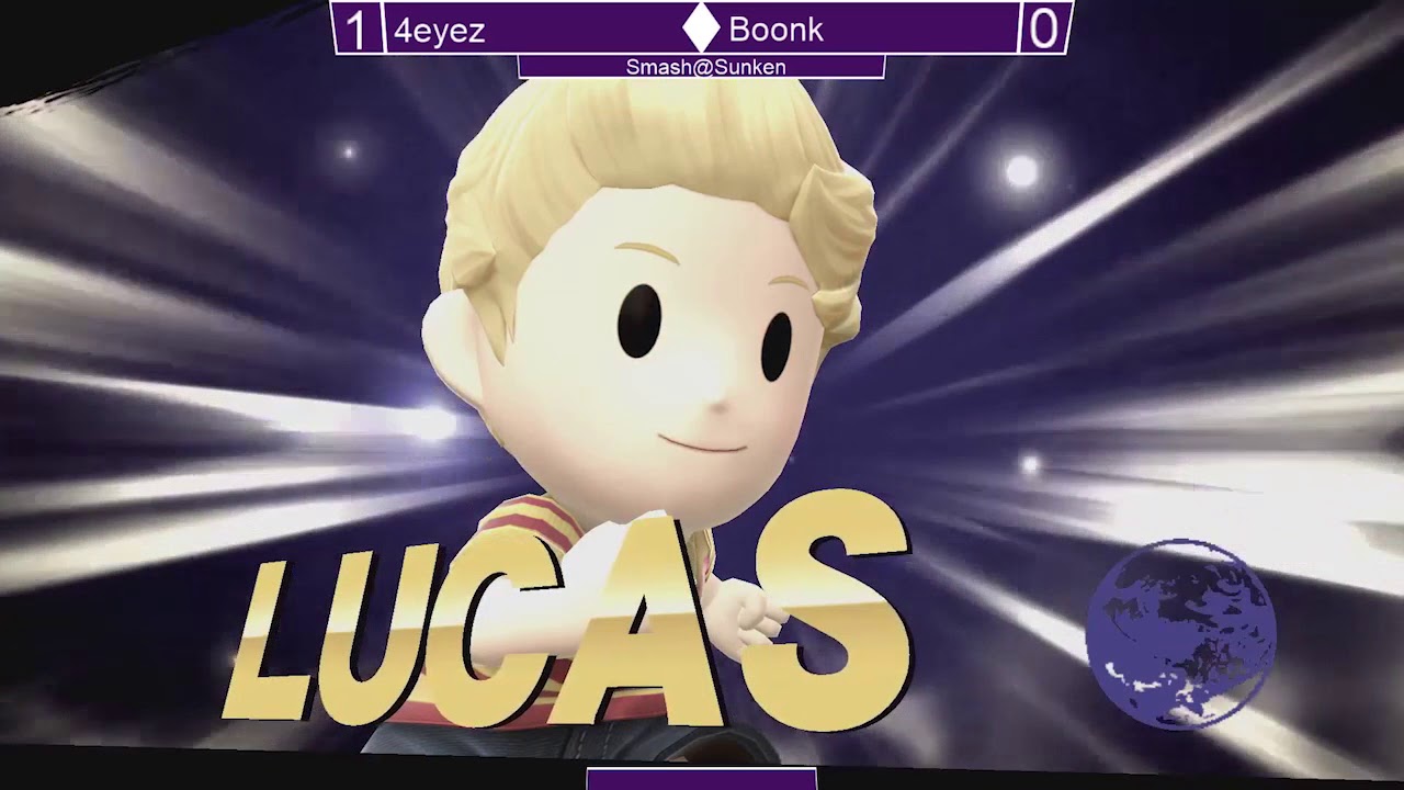 Smash@Sunken 32 Smash4 - 4eyez (Lucas) vs Boonk (Mario) - SSB4 Winners Quarters