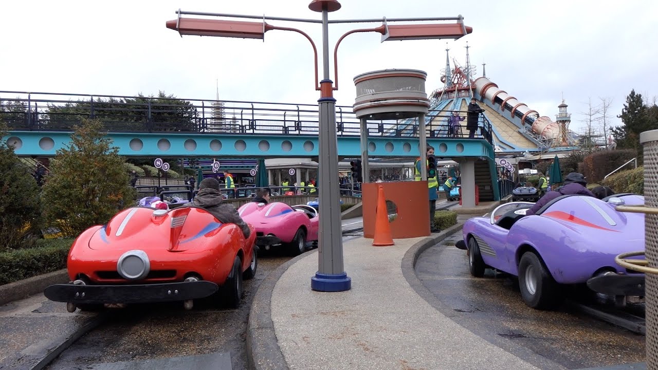 Autopia onride in Discoveryland at Disneyland Paris