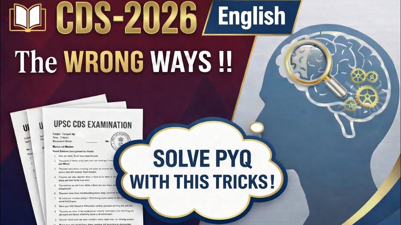 CDS PYQ Tricks For English 