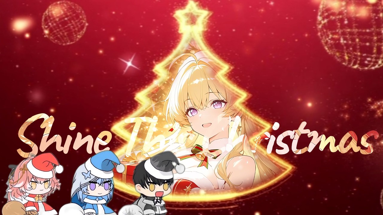 Gifts of Crystal Light – Anime Christmas Opening (Vibrant OP Style + Padoru Chibi Wuwa)