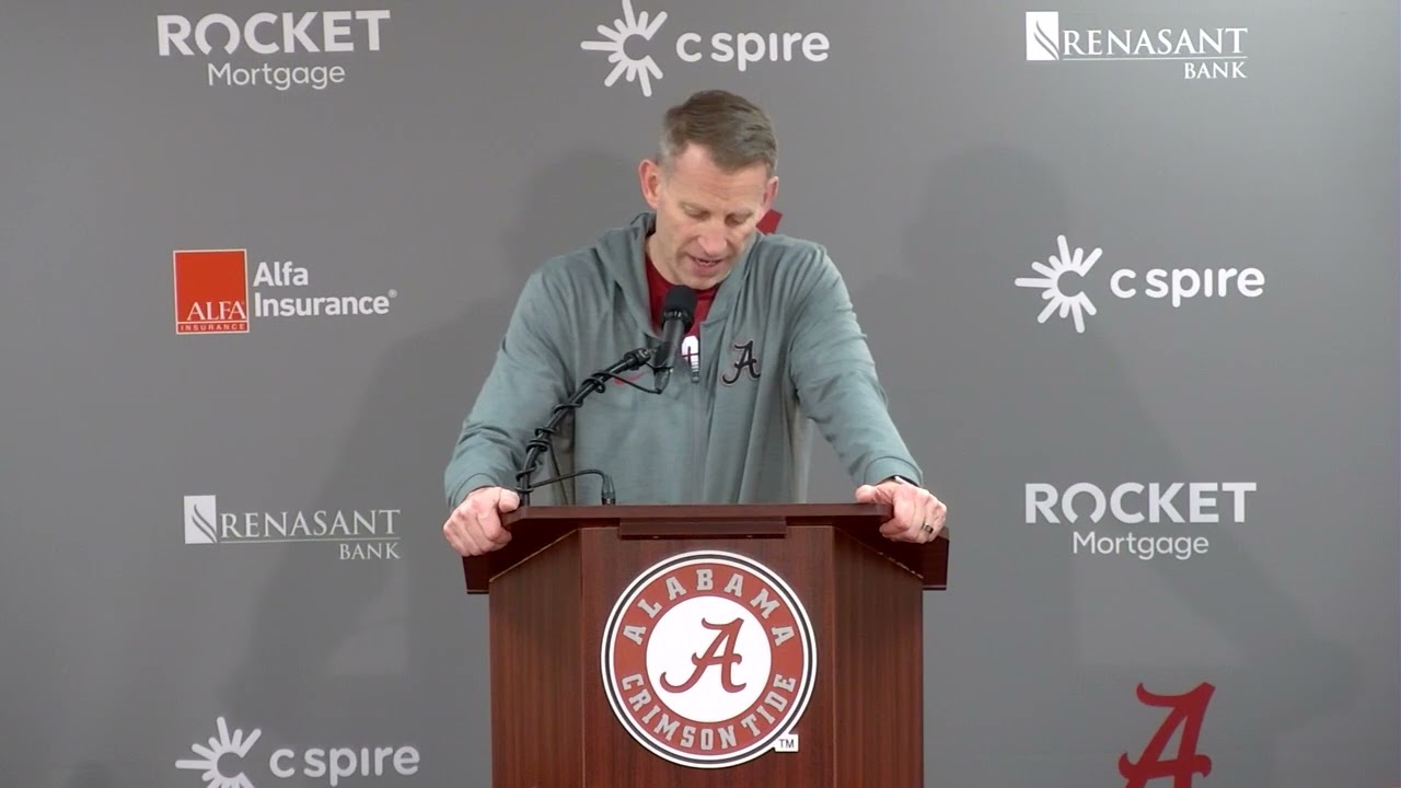 Watch Alabama Head Coach Nate Oates preview LSU Game