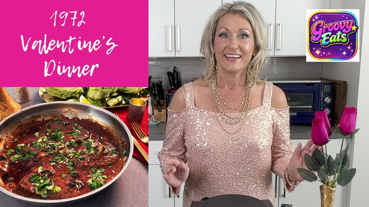 Groovy Eats I Valentine's Day 1972 ::  Steak Diane + Let's Stay Together - A Soulful Retro Dinner 💗