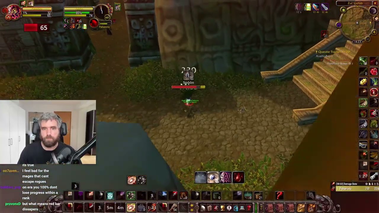 you need to learn the basic rogue rotation first
