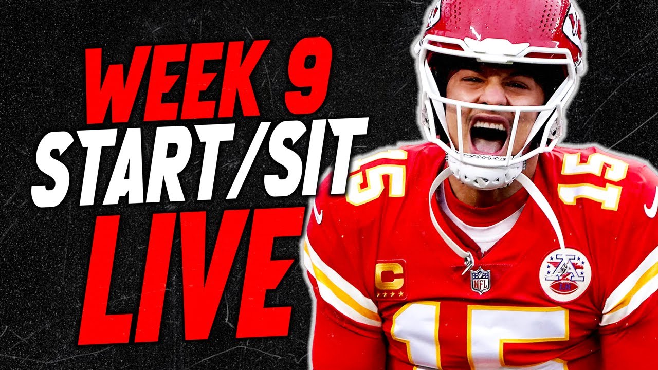 LIVE Week 9 Start/Sit Fantasy Football Advice Q&A | Fantasy Football 2025
